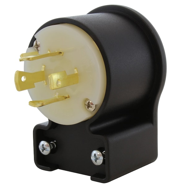 Locking Plug, L16-20P, 20 A, 480V AC, Three Phase, Black